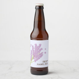 ETIKET BEER - lavendel, paars, bloem, floraal