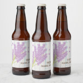 ETIKET BEER - lavendel, paars, bloem, floraal (Flessen)