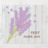 ETIKET BEER - lavendel, paars, bloem, floraal (Enkel label)