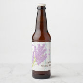 ETIKET BEER - lavendel, paars, bloem, floraal (Voorkant)