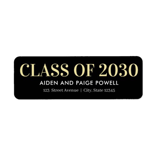 Etiket bewerkbaar Afstuderen (Voorkant)