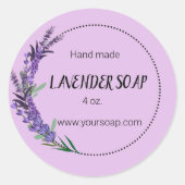 Etiket bewerkbare lavendel (Voorkant)