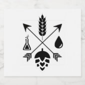 Etiket bier Ingrediënten bier Etiket flesje (Enkel label)