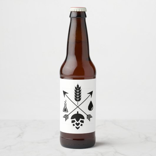 Etiket bier Ingrediënten bier Etiket flesje (Voorkant)