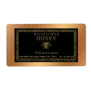 Etiket  bijenhoningpot
