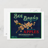 Etiket bijenkaas briefkaart (Voorkant / Achterkant)