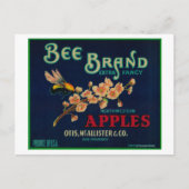 Etiket bijenkaas briefkaart (Voorkant)