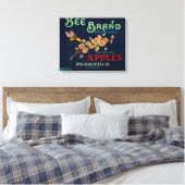 Etiket bijenkaas canvas afdruk (Insitu (Slaapkamer))
