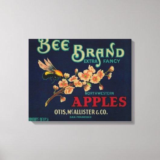 Etiket bijenkaas canvas afdruk (Voorkant)