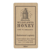 Etiket  bijenkast (Voorkant)