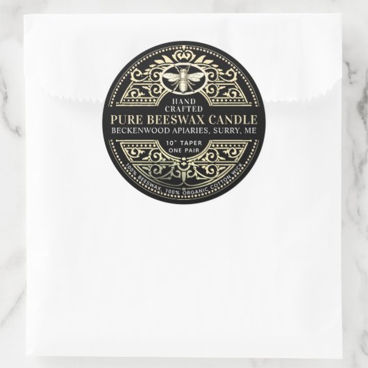 Etiket bijenwas (Tas)