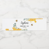 Etiket bijenwater Verjaarddag Baby shower (Enkel label)