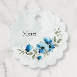 Etiket "Blauwe bloemen"