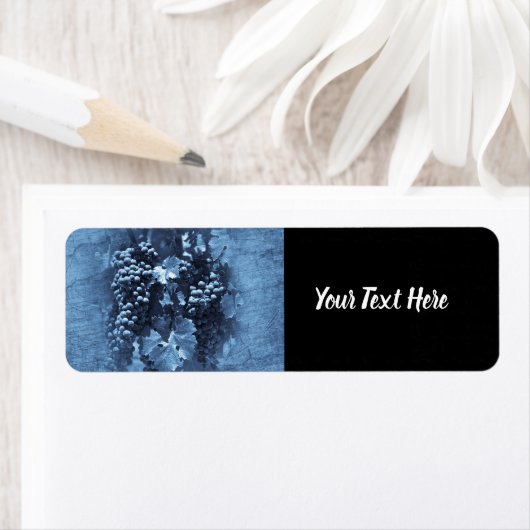 Etiket  blauwe druiven (Insitu)