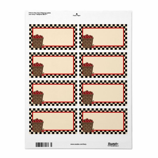 Etiket bliksetiket (Full Sheet)