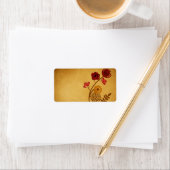 Etiket  bloemen (Insitu)