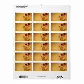 Etiket  bloemen (Full Sheet)