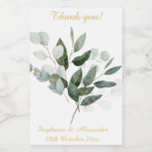 ETIKET BOTANISCHE BOUWWITTE DOUANE WIJN (Enkel label)