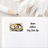 ETIKET "BRIDE AND GROOM"-TERUGKEERADRES (Insitu)