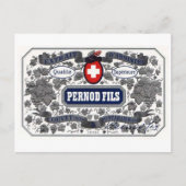 Etiket briefkaart Pernod Films (Voorkant)