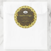 Etiket bruin product Gele rozen in Bloom voeg Logo (Tas)