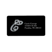 Etiket C Script "Diamond Bling" (Voorkant)