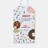 Etiket cadeautjes label donut Valentijnsdag Cadeaulabel (Voorkant)