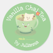 Etiket cartoon kruidenkruidenierskruid (Voorkant)