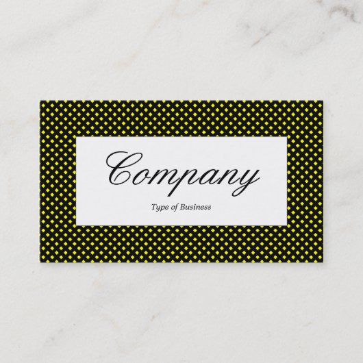 Etiket centreren - Nettextuur over geel Visitekaartje (Voorkant)