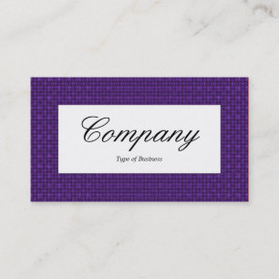 Etiket centreren - Violet Fabric-structuur Visitekaartje