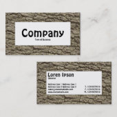 Etiket centrum - Bark 02 Visitekaartje (Voorkant / Achterkant)