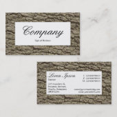 Etiket centrum - Bark 02 Visitekaartje (Voorkant / Achterkant)