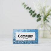 Etiket centrum - Blauw water Visitekaartje (Staand voorkant)