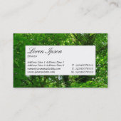 Etiket centrum - in de bomen III Visitekaartje (Achterkant)