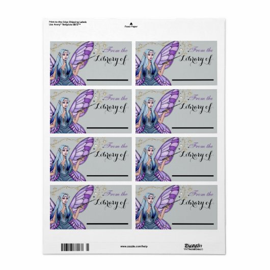 Etiket champignon Bord makelaarster (Full Sheet)