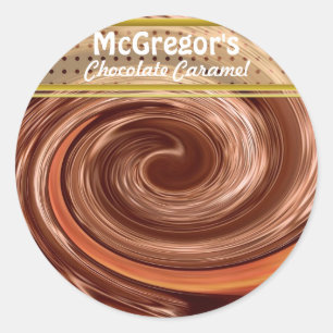 Etiket Chocolade Caramel