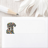 Etiket Chocolade Labrador Return-adres (Insitu)