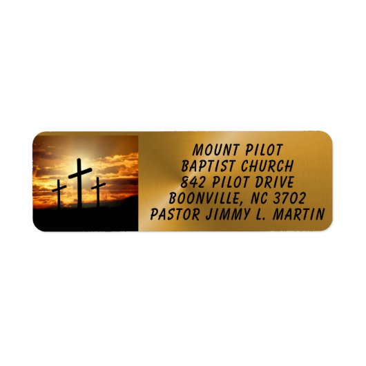 ETIKET CHURCH (Voorkant)
