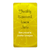 Etiket citroensap fles (Voorkant)