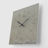 ETIKET CONCRETE SMOOOTH | industrieel decor Vierkante Klok (Hoek)