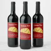 Etiket croissant Wine (Flessen)
