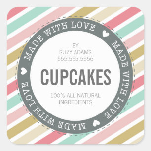 ETIKET CUTE PRODUCT, gemaakt van een liefdespastel