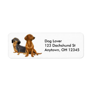 Etiket Dachshund Wiener-honden