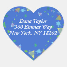 Etiket David Jewish RETURN ADDRESS Sticker