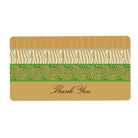 Etiket Dierlijke printer (Voorkant)