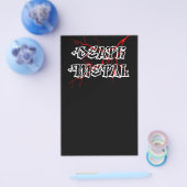 Etiket dodenmetaal flyer (Enkel)