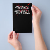 Etiket dodenmetaal flyer (Hand)