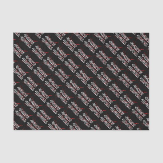 Etiket dodenmetaal tissuepapier (Voorkant)