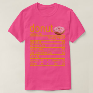 Etiket donut Nutrition Facts T-shirt