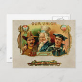 Etiket doos van de Unie Briefkaart (Voorkant / Achterkant)